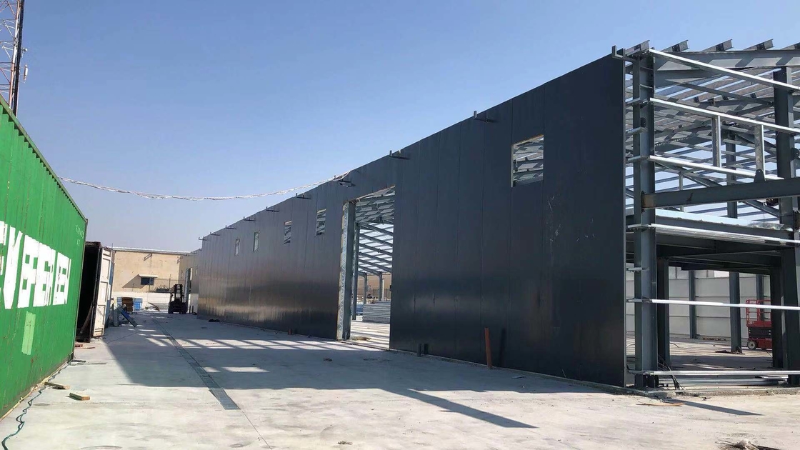 Büyük çap, kısa inşaat süresi, çevre dostu galvanizli çelik yapısı fabrika binası