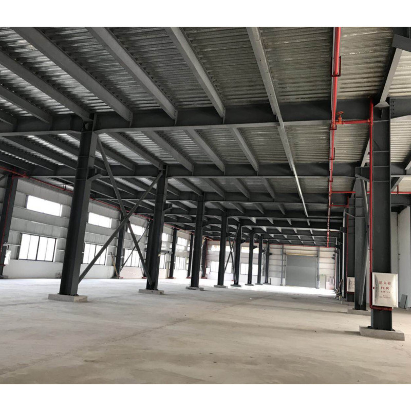 Q235 Elektrikli yuvarlak kapılı ve alüminyum alaşımlı pencereli ağır metal yapılı bina