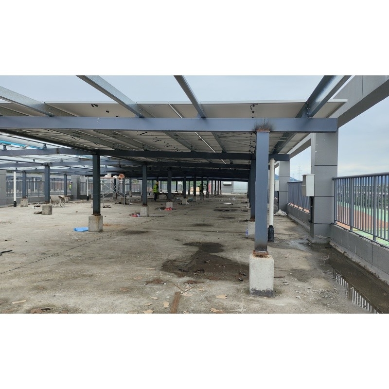 Q235Z çelik çelik yapı güneş enerjisi sistemi kurulum için çelik yapı bina prefabrik çelik yapı