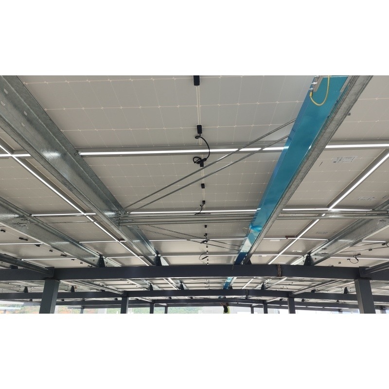 Q235Z çelik çelik yapı güneş enerjisi sistemi kurulum için çelik yapı bina prefabrik çelik yapı