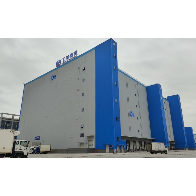 Korrozyona Karşı Prefabrik Çelik Yapı Prefabrik İzole Soğuk Zincir Fabrikası İçin