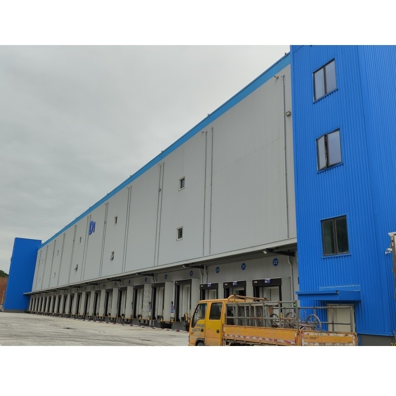 Korrozyona Karşı Prefabrik Çelik Yapı Prefabrik İzole Soğuk Zincir Fabrikası İçin
