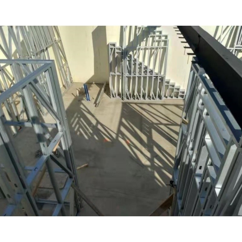 Lüks Tasarım Çelik Çerçeve Prefab Evler Prefab Çelik Villa Hafif Çelik Yapı Bina Tasarımı 2 Katlı