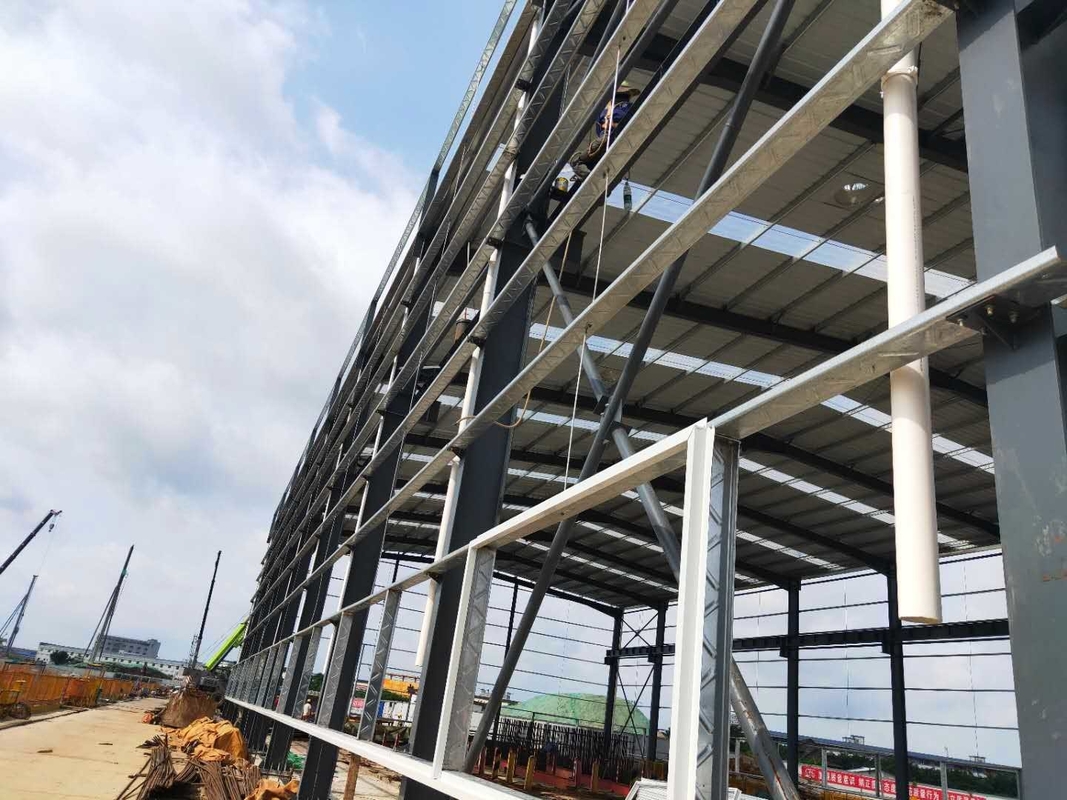 Sabit H Çelik Yapısı Endüstriyel Metal Çerçeve Atölyesi İnşaat Metro Atölyesi için Hızlı