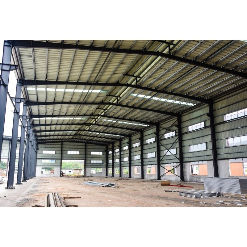 Q345 Galvanize Fabrika Önden Yapılandırılmış Malzeme Fabrika Çelik Yapısı