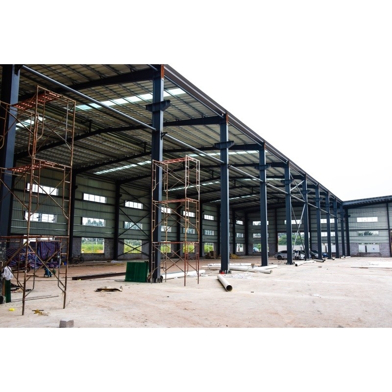 Q345 Galvanize Fabrika Önden Yapılandırılmış Malzeme Fabrika Çelik Yapısı