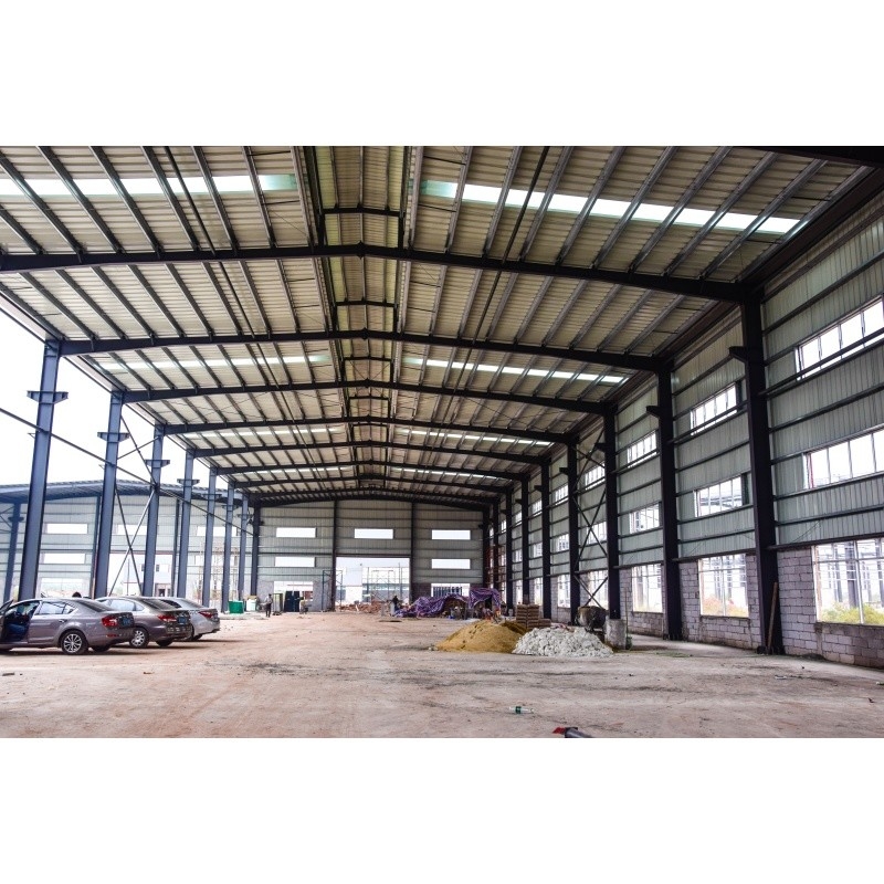 Q345 Galvanize Fabrika Önden Yapılandırılmış Malzeme Fabrika Çelik Yapısı
