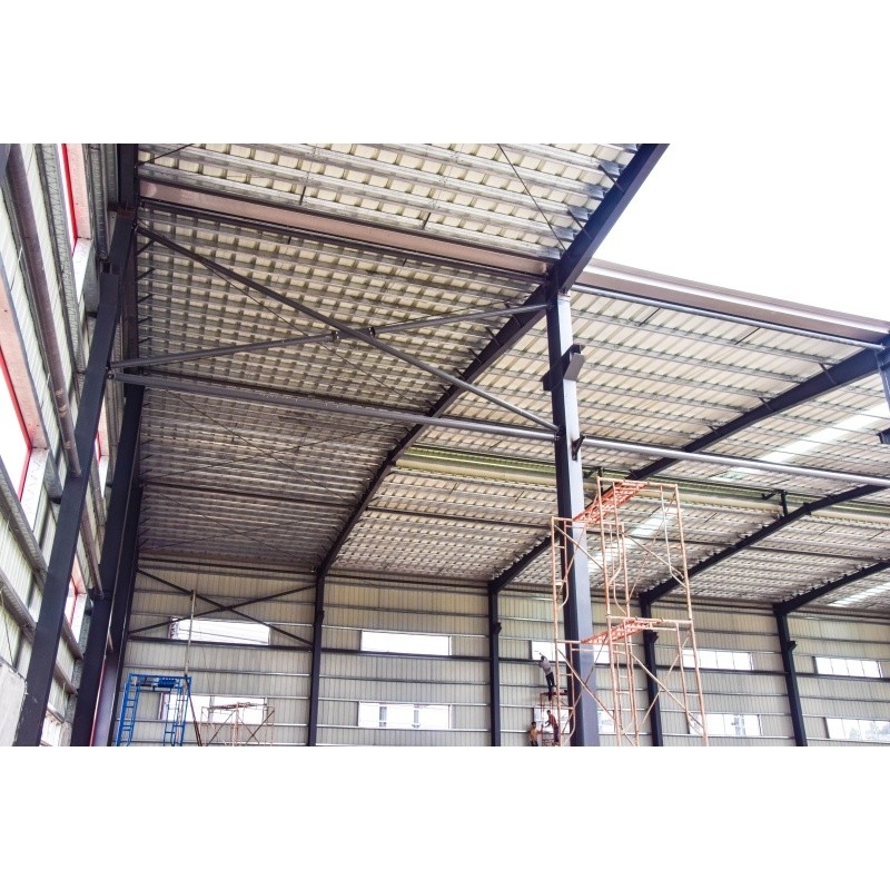 Q345 Galvanize Fabrika Önden Yapılandırılmış Malzeme Fabrika Çelik Yapısı