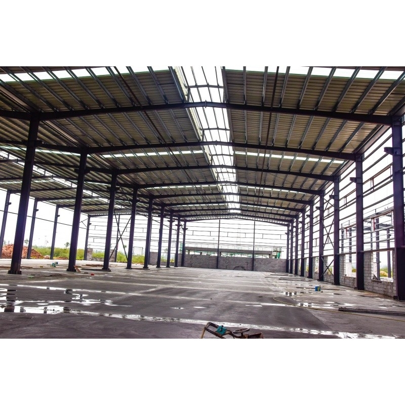 Q345 Galvanize Fabrika Önden Yapılandırılmış Malzeme Fabrika Çelik Yapısı
