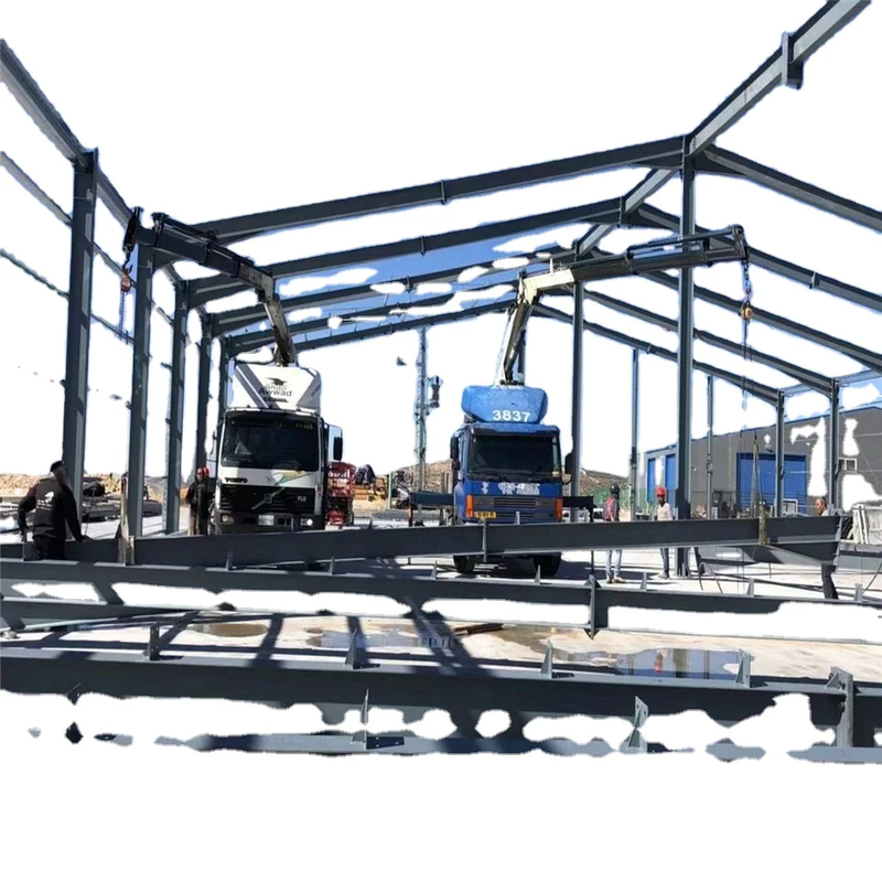 Garaj Ticari Çiftlik Depolama Atölyesi için Özel Prefab Çelik Yapı Binaları