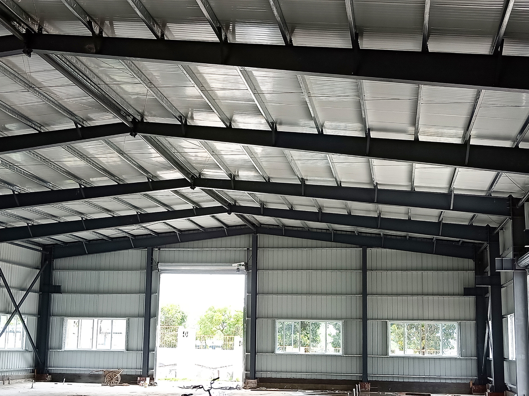 Ateş geçirmez malzeme metal çelik plaka çelik yapısı bina depo elektrikli rul kapısı ile