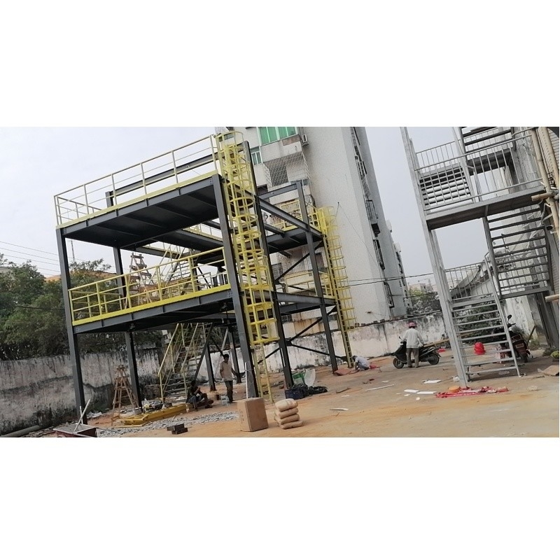 Çelik Yapı Depo Mezanin Zemini İç Kapalı Çelik Platformu Depo için Mezanin