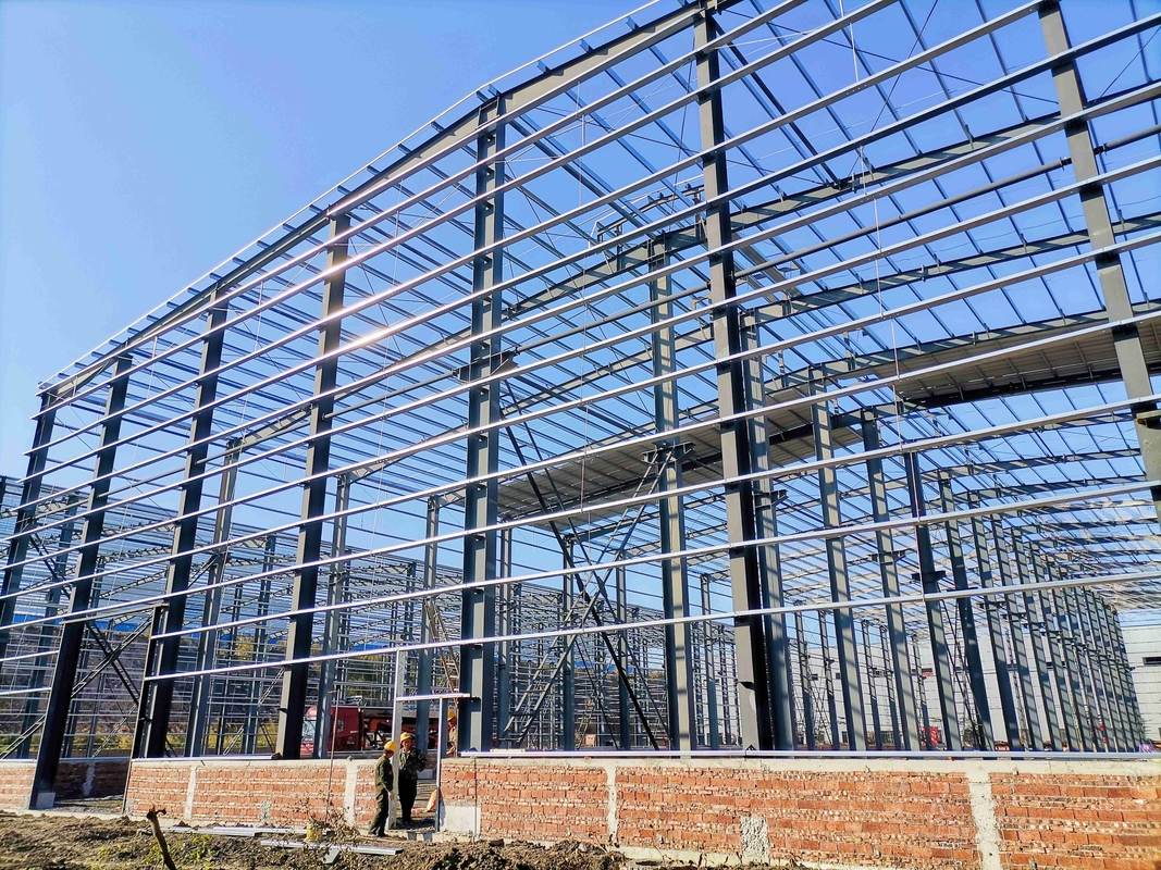 Yüksek Kaliteli Hafif Çelik Yapı Fabrika Bina Çerçeve Endüstriyel Üretim için Bina Depo