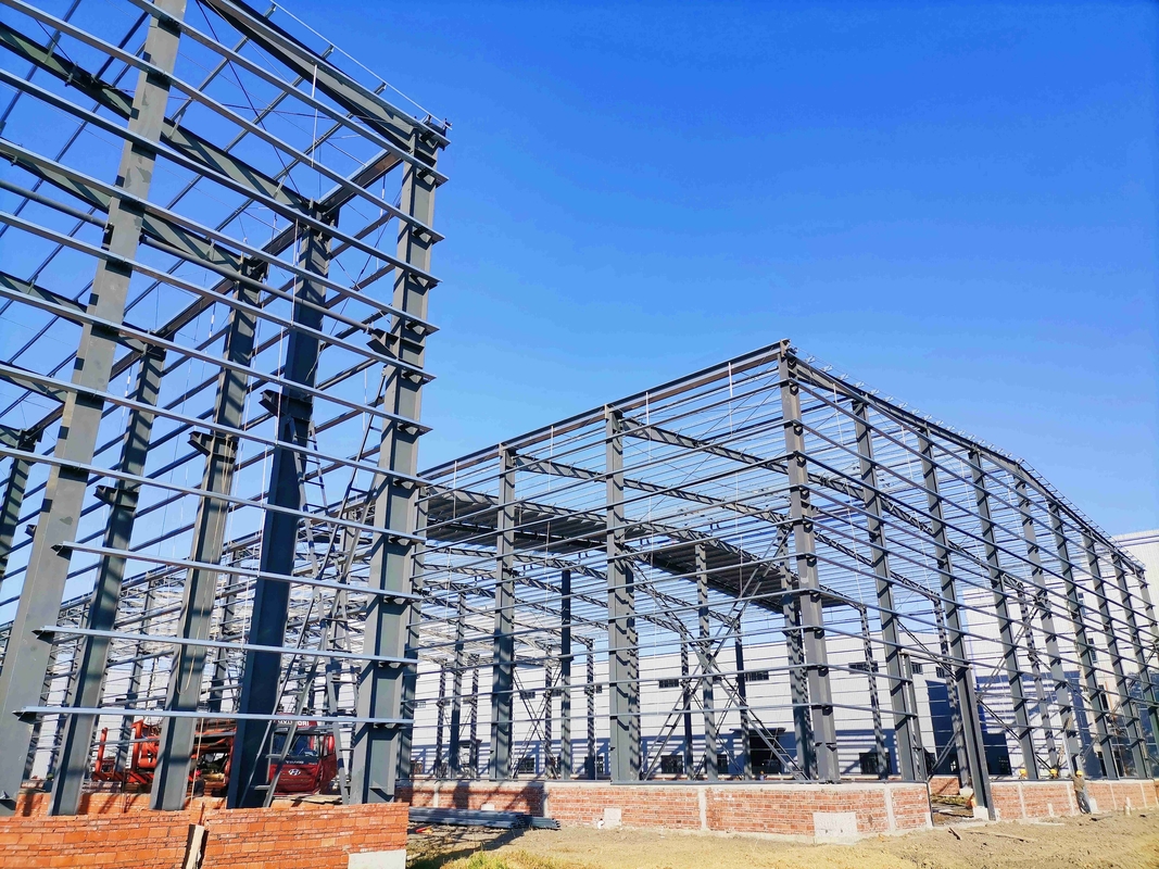 Yüksek Kaliteli Hafif Çelik Yapı Fabrika Bina Çerçeve Endüstriyel Üretim için Bina Depo