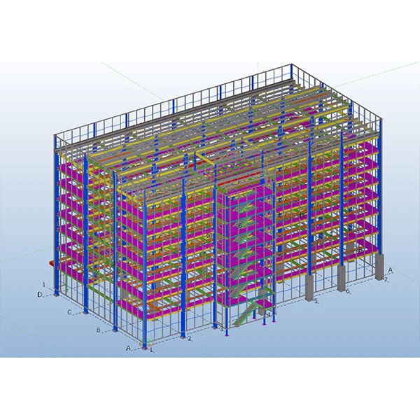 Çelik Yapı Depo Cement / Çelik Yaprak Yer ve C / Z Bölüm Purlin ile