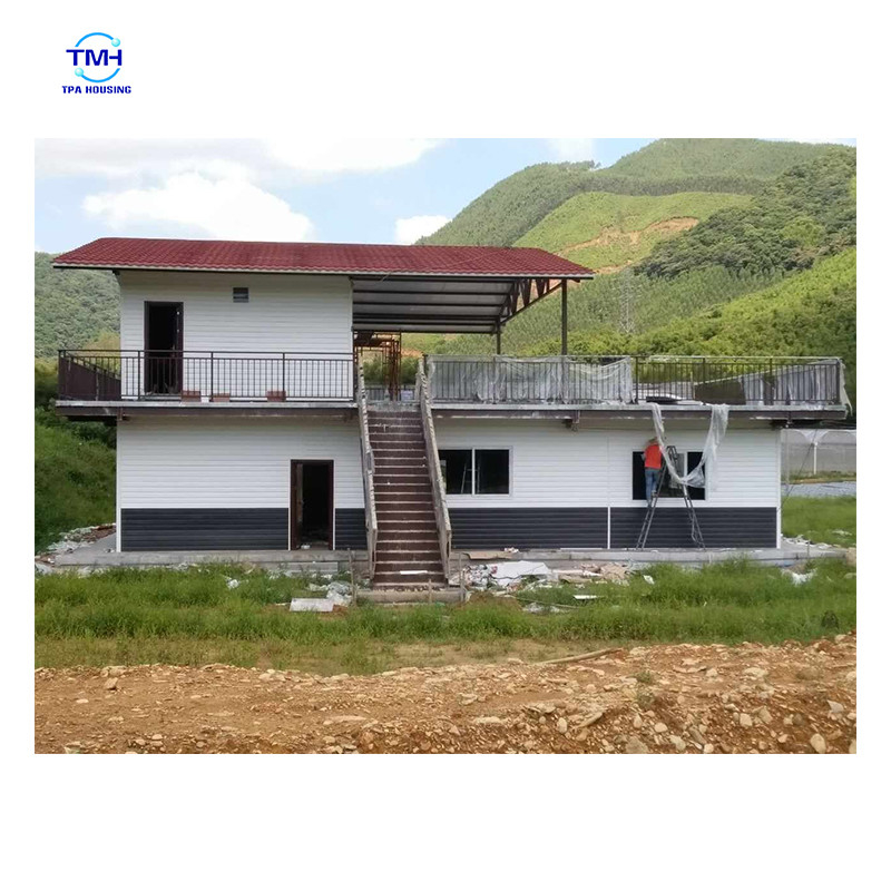 Özel boyutlu hafif çelik villalar için modernleştirilmiş tasarım çelik yapı evleri