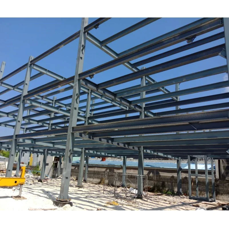 OEM için Yüksek Yangına Dirençli Prefab Çelik Evi 100/50 mm ALC Paneli / WPC Tahta / Fiber Cem Dış Duvarı İçerildi
