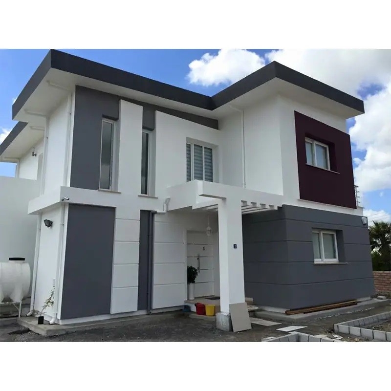 Villa için prefabrik ev Yüksek Kalite Hafif Çelik 2 katlı kolay monte