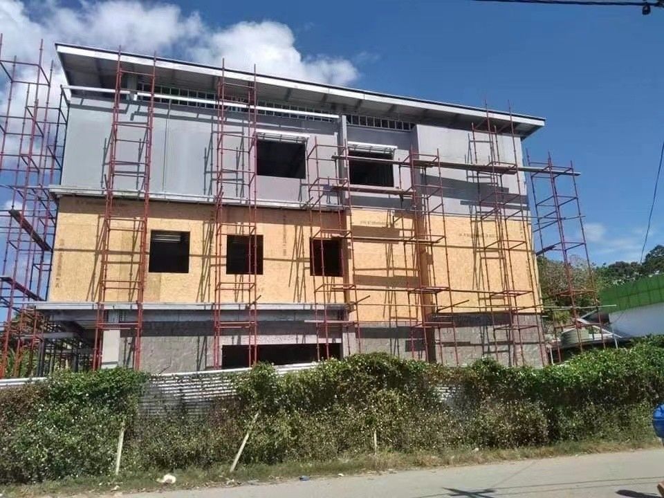 Ses yalıtımı yamaçlı çatı villa çok katlı hafif çelik ölçümlü ev hastane için